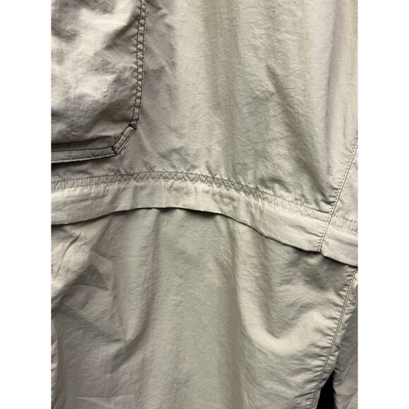 REI Pants Large 35x33 Beige Cargo Convertible Nylon UPF 50+ Outdoor Gorpcore - Picture 6 of 9